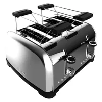 CECOTEC 04828 kenyérpirító rozsdamentes acél 4 szeletes 1700 W 7 fokozat morzsatál automatikus előugró #2