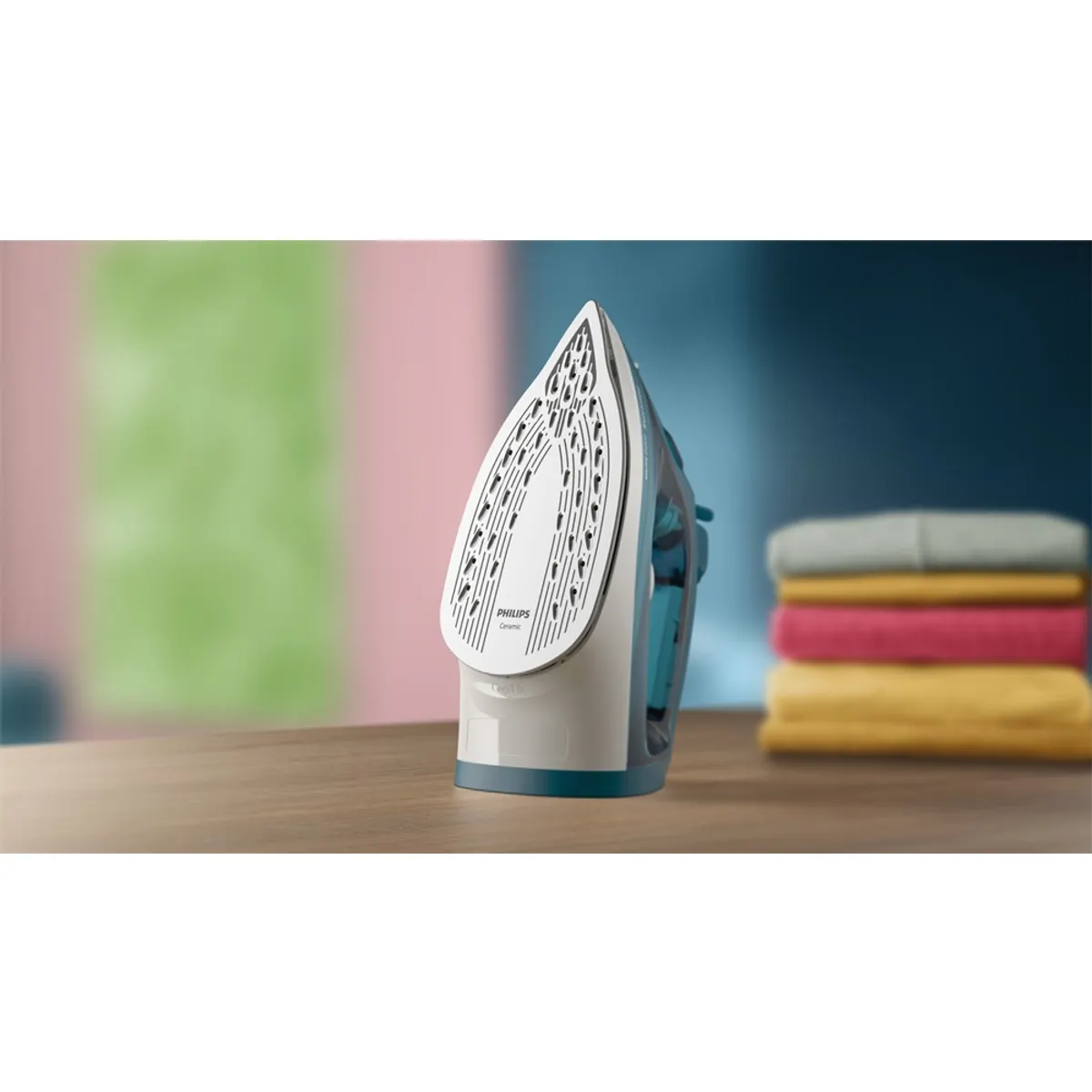 PHILIPS DST2030/90 Gőzölős vasaló türkizkék, 2000 W, kerámia talp, 0,25 L, függőleges gőz, automatikus kikapcsolás #4