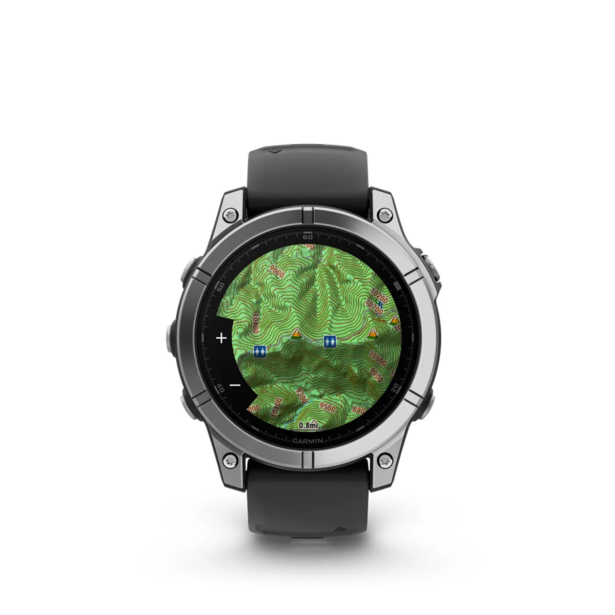 GARMIN 010-03025-00 okosóra 1,3" AMOLED 47 mm rozsdamentes acél tok szilikon szíj 22 mm #1