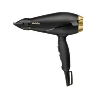 BaByliss 6704E Hajszárító 2000 W 2 hő 2 sebesség Cool shot koncentrátor fúvóka 2,8 m olasz AC motor fekete-arany