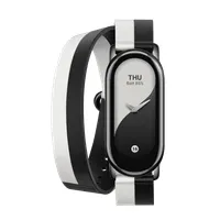 Xiaomi BHR7311GL óraszíj fekete bőr és műbőr Band 8 kompatibilis 180 mm #5