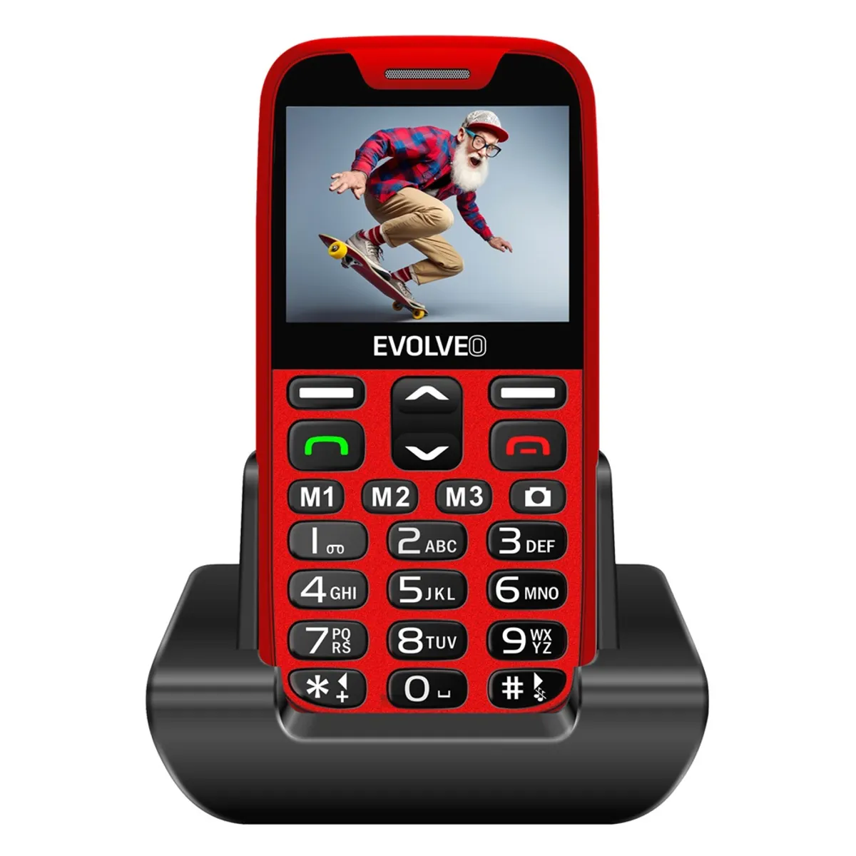 EVOLVEO SGM EP-601-XR-RD EasyPhone XR piros 2,3" #1