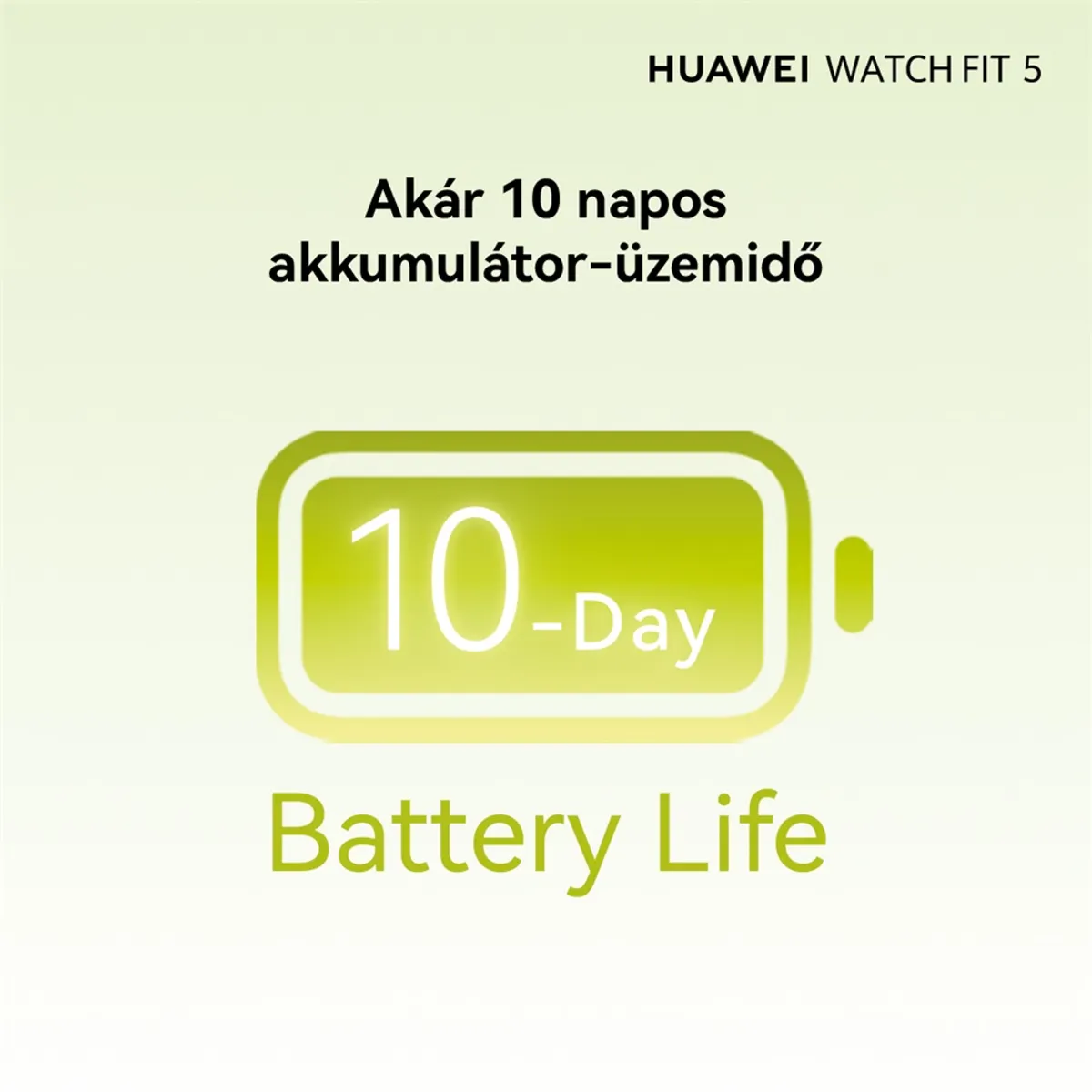 Huawei 55020HSD Watch Fit 5 fehér szilikon szíj GPS NFC állítható #10