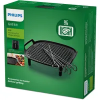 Philips HD9959/00 Grill alátét és nyársak Alumínium Szürke 6 nyárs kompatibilis HD9285 HD963X HD965X HD975X HD976X HD986X HD987X grill tálca #2