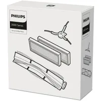Philips XV1433/00 szűrő és kefe robot porszívóhoz kompatibilis XU2000 XU2100 XU3000 XU3100 2 szűrő 1 kefe oldalsó kefe van