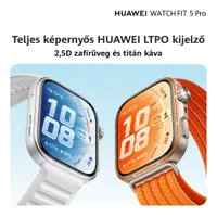Huawei 55020HRW Watch Fit 5 Pro narancssárga nejlon szíj #2