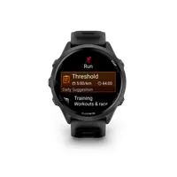 GARMIN 010-02971-00 Forerunner 570 47mm érintőképernyő 8 GB GPS Wi-Fi fekete szíj szürke alumíniumtok