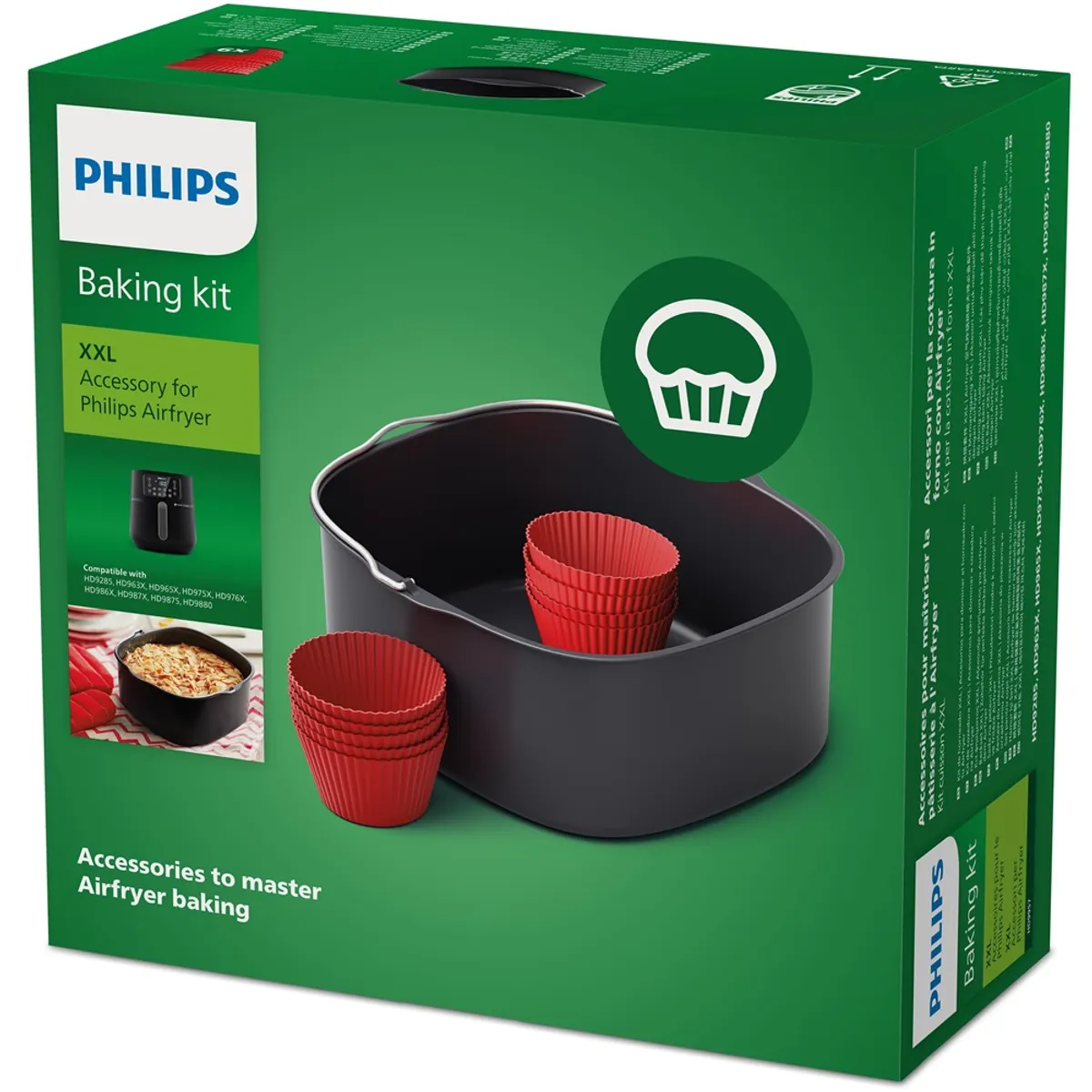 Philips HD9957/00 griddle serpenyő alumínium szürke kompatibilitás HD9285 HD963X HD965X HD975X HD976X HD986X HD987X #2