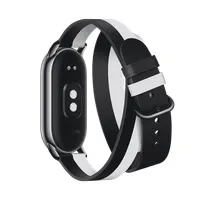 Xiaomi BHR7311GL óraszíj fekete bőr és műbőr Band 8 kompatibilis 180 mm #3