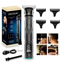 CECOTEC 03380 hajvágó 4 fokozat LCD kijelző beépített akkumulátor alapállomás gyorstöltés 90 perc működés 120 perc olaj tisztító kefe univerzális #2