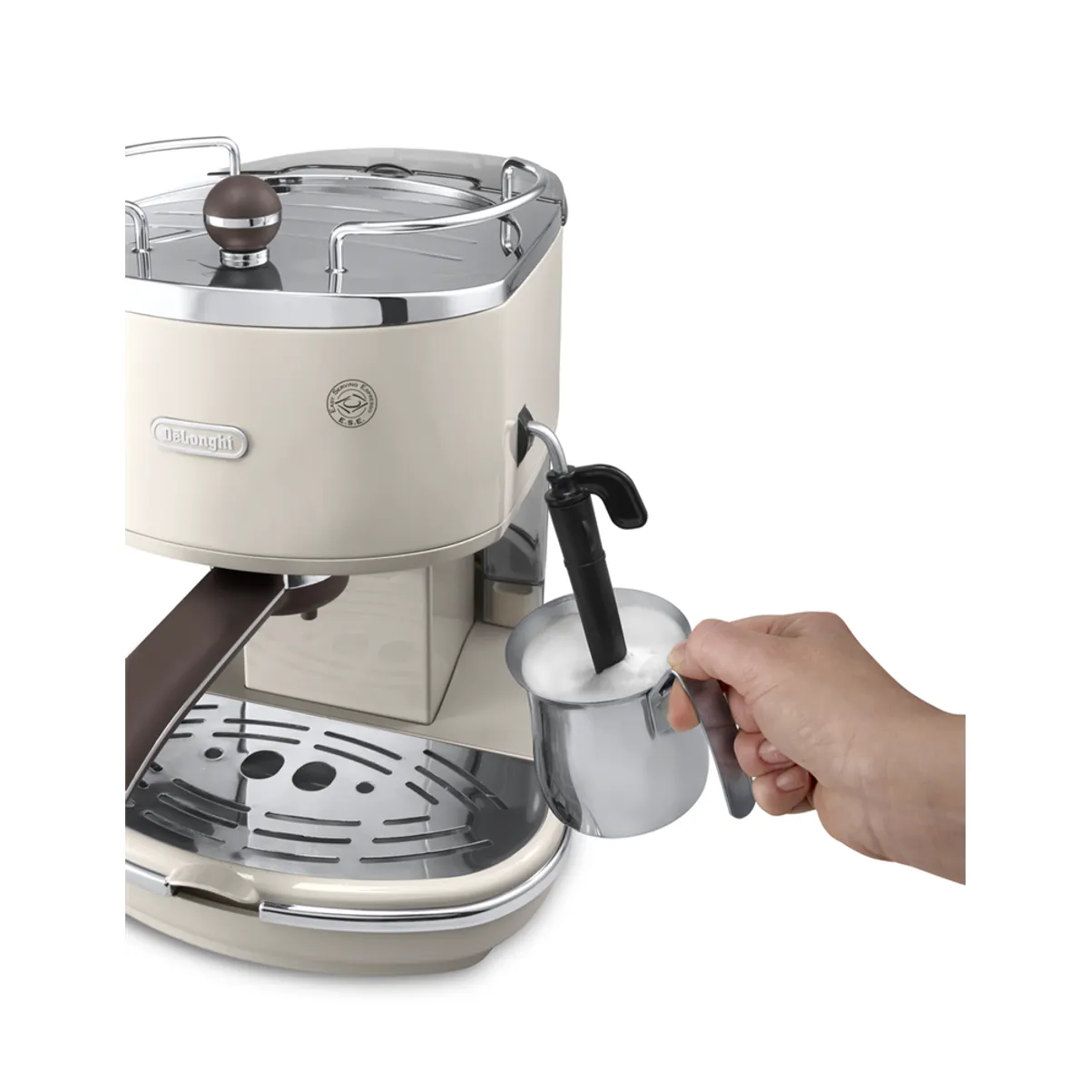 DeLonghi ecov311.bg eszpresszó kávéfőzőgép 15 bar 1,4 l rozsdamentes acél 2 csésze bézs gőzcső cappuccino készítés #3