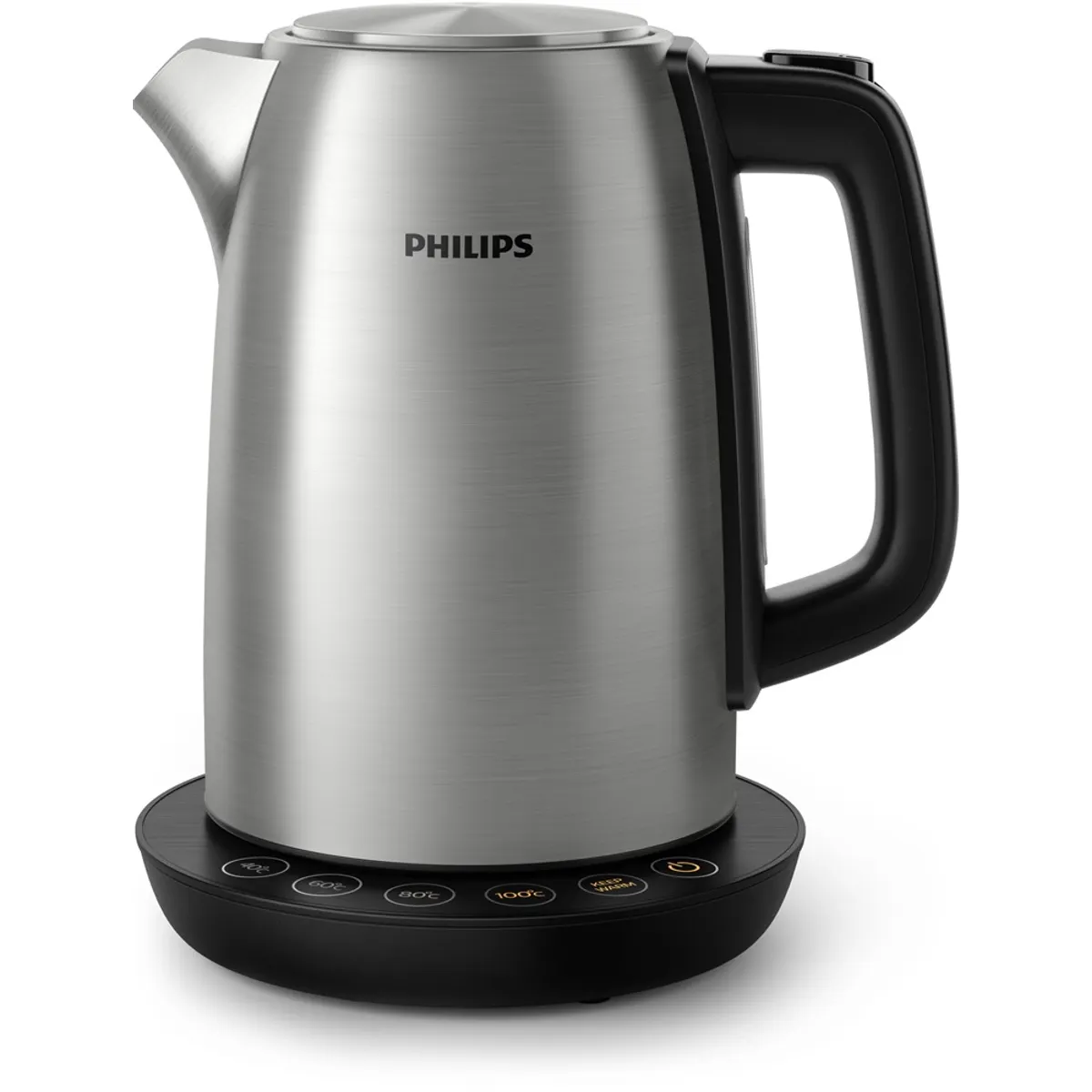 PHILIPS HD9359/90 vízforraló 1,7 L 2200 W 220-240 V 360 fokos alapzat, vízszintjelző, melegen tartó funkció, fém ház #1