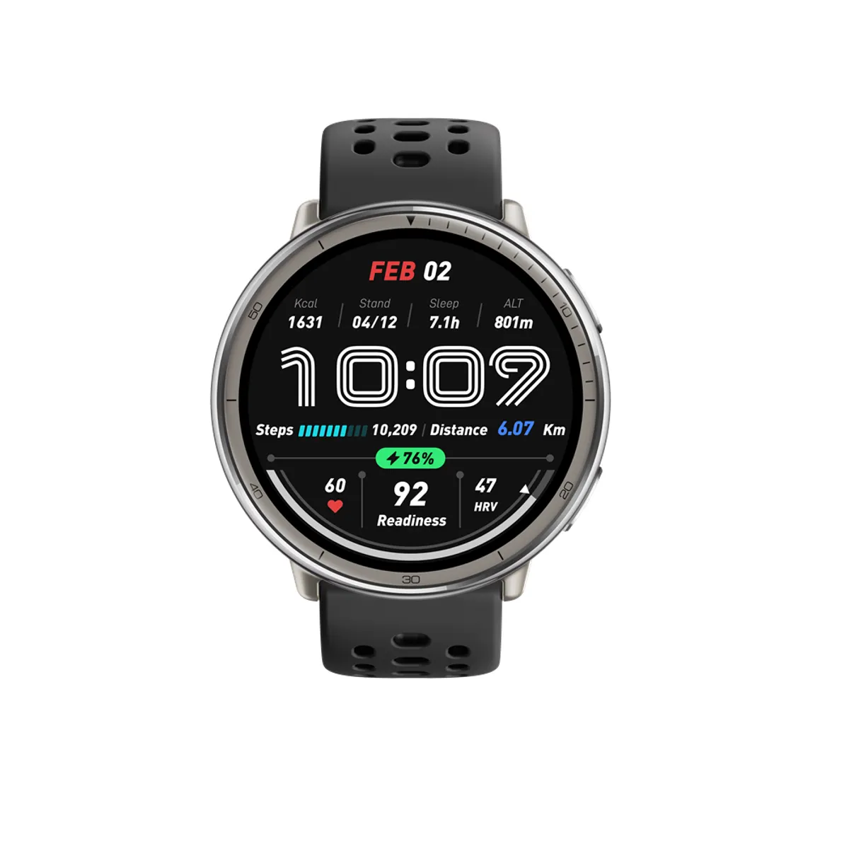 Amazfit W2437GL7N okosóra 1,32" AMOLED kijelző, GPS, BT 5.2, 50 m vízállóság, 164 sport mód #1