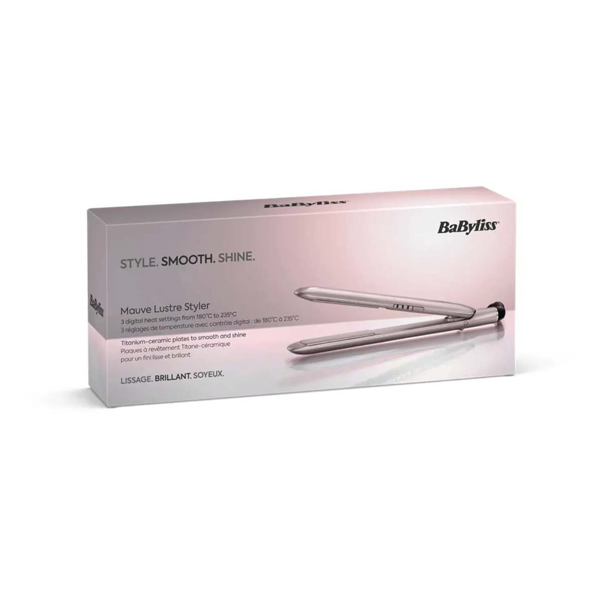 BaByliss ST516E Hajvasaló kerámia-titán kerámia bevonat levendula 235C 3 fokozat automatikus kikapcsolás 2m #6