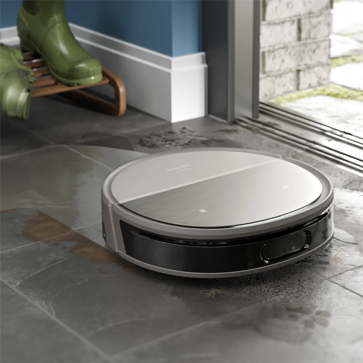 Philips XU9100/10 robotporszívó felmosó funkcióval D-ToF lidar navigáció Wi-Fi Alexa és Google Assistant kompatibilis 280 perc HEPA 11 #2