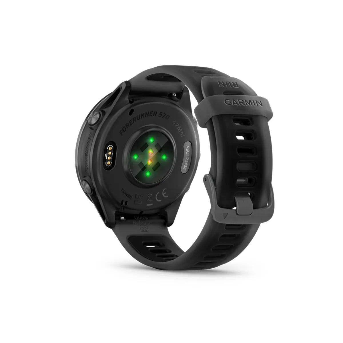 GARMIN 010-02971-00 Forerunner 570 47mm érintőképernyő 8 GB GPS Wi-Fi fekete szíj szürke alumíniumtok #5