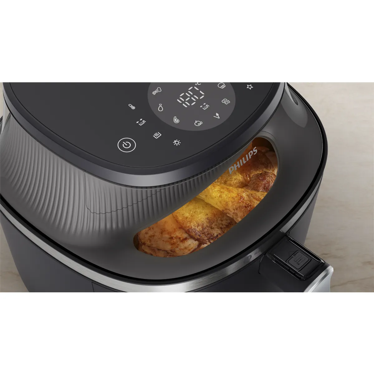 PHILIPS NA331/00 Forrólevegős sütő 6,2 L 200 °C 12 program LED kijelző Rapid Air #4