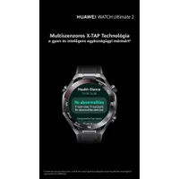 Huawei 55020GBB Watch Ultimate 2 fekete acél óratok GPS aktivitásmérő pulzusmérő IP69 szilikon szíj #9