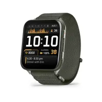 Garmin 010-02980-03 Venu X1 Titanium ComfortFit nylon szíj mohazöld