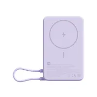 Xiaomi BHR08PAGL magnetes power bank beépített állvánnyal 5900 mAh li-ion 5 v 1 usb port lila