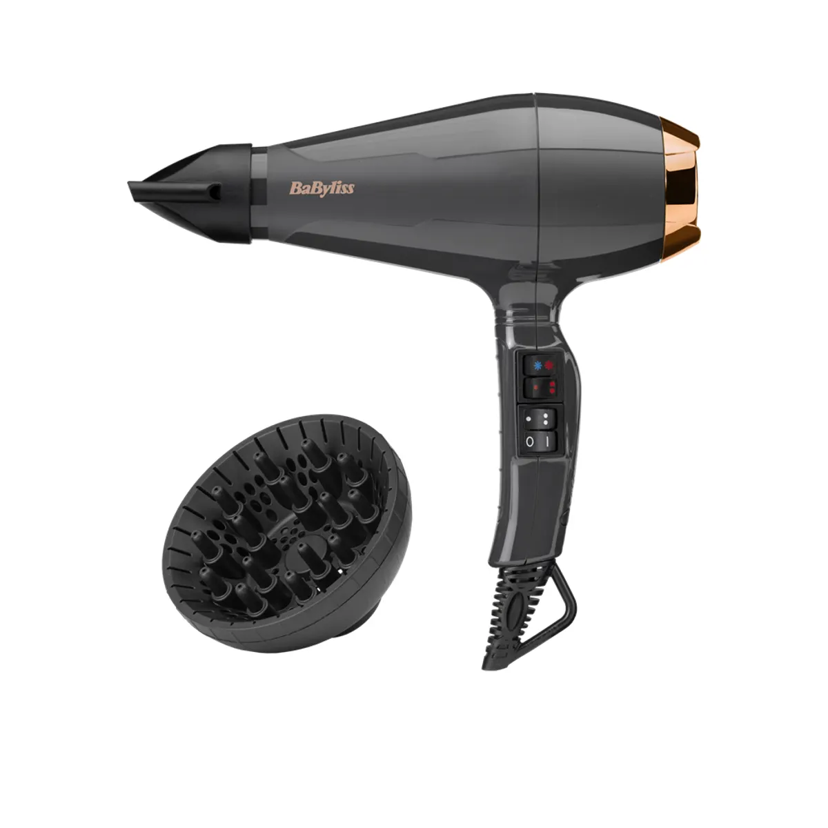 BaByliss 6719DE hajszárító kerámia bevonat ionos 2200 W 3 hőmérséklet 2 sebesség Cool shot diffúzor koncentrátor #2