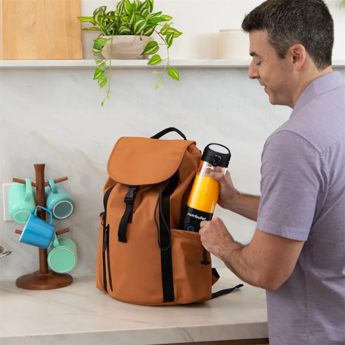 Nutribullet NBP003NBL sport turmixgép Tritán edény 0,475 L kék pulzus funkció rozsdamentes penge BPA-mentes mosogatógépben tisztítható #2