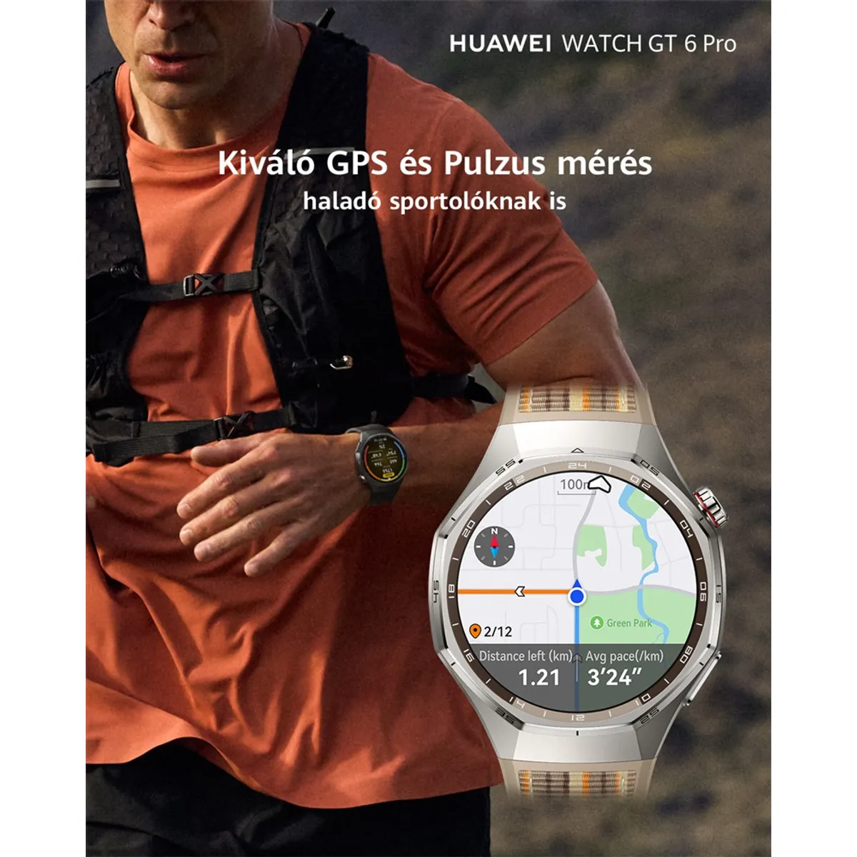 HUAWEI 55020FTU Watch GT6 Pro 46mm fekete #3
