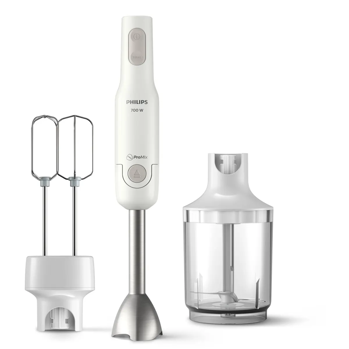 Philips HR2546-00 Merülő mixer fehér 700 W 2 sebesség turbó fém tengely habverő mérőbögre xl aprító #3