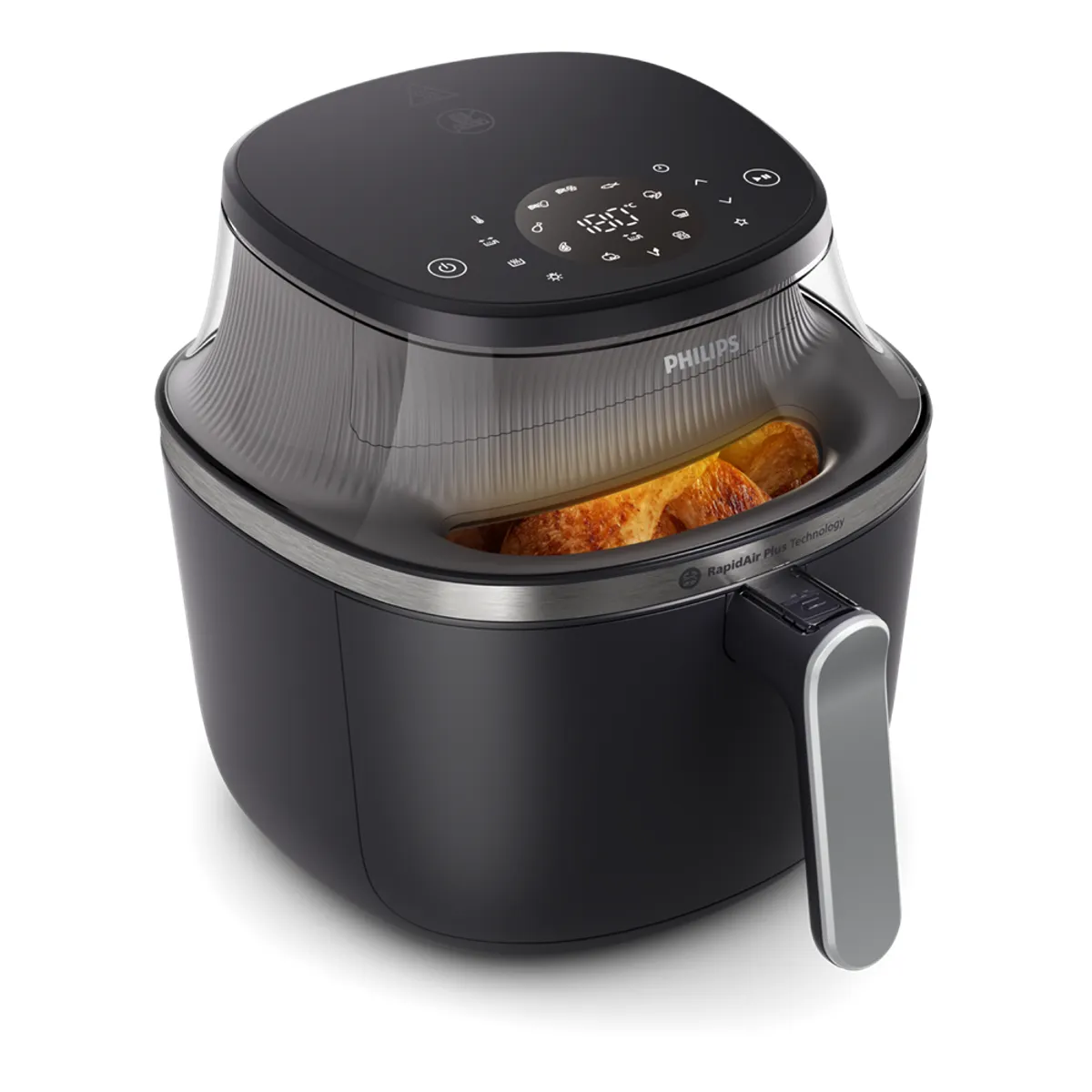 PHILIPS NA331/00 Forrólevegős sütő 6,2 L 200 °C 12 program LED kijelző Rapid Air #1