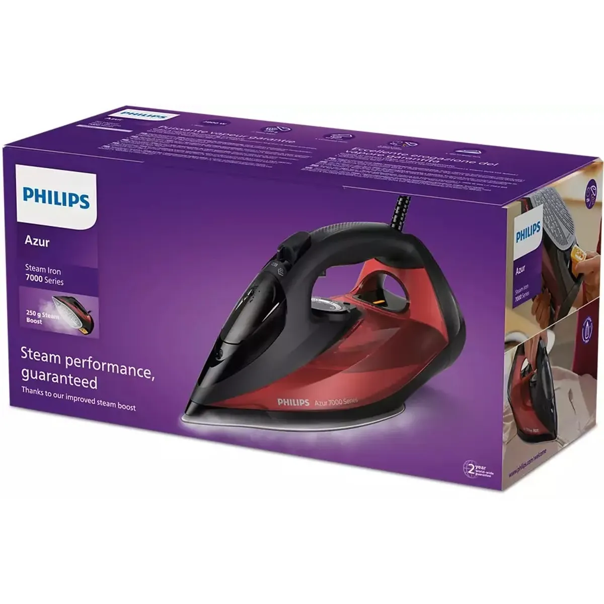 Philips DST7022/40 Gőzölős vasaló SteamGlide Plus talp 2,5 m 2800 W #2