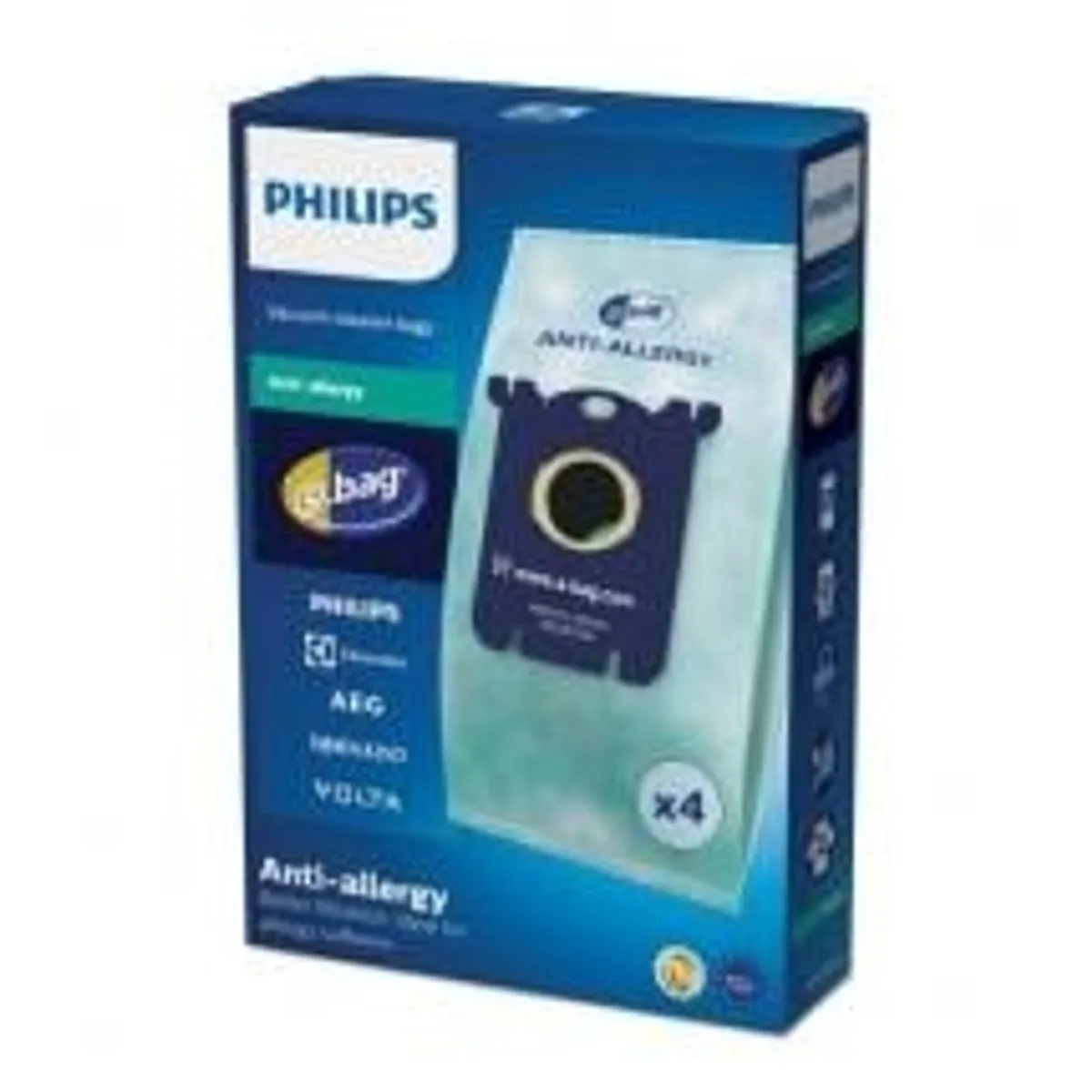 PHILIPS FC8022/04 Porzsák 3 L, 4 db, Szürke, Szintetikus, TÜV tanúsítvány #1