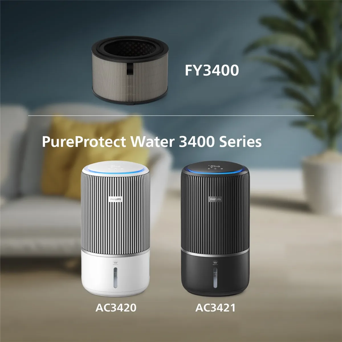 PHILIPS FY3400/30 légtisztító szűrőbetét HEPA NanoProtect 99,97 12 hónap 1 db előszűrővel aktív szén kompatibilis AC3420 AC3421 #2