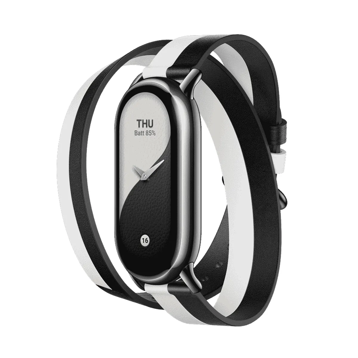 Xiaomi BHR7311GL óraszíj fekete bőr és műbőr Band 8 kompatibilis 180 mm #1