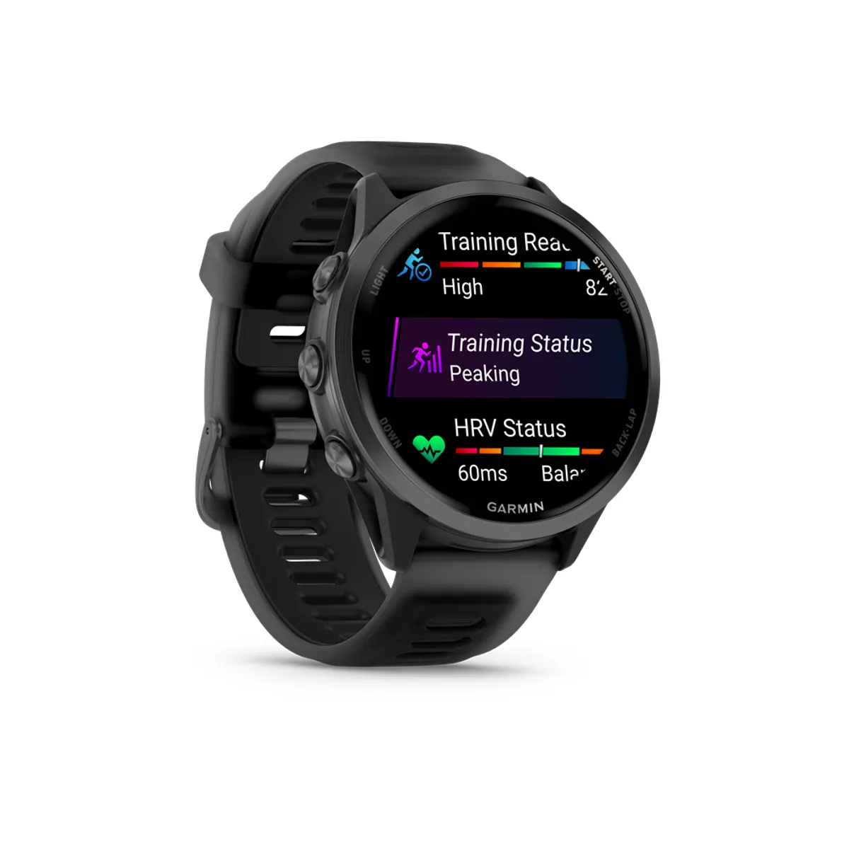 GARMIN 010-02971-00 Forerunner 570 47mm érintőképernyő 8 GB GPS Wi-Fi fekete szíj szürke alumíniumtok #3
