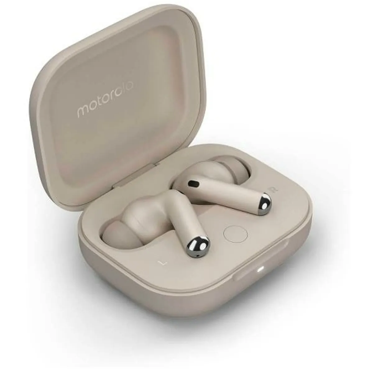 Motorola PG38C05742 fülhallgató homokszínű Bluetooth 5.3 aktív zajszűrés Dolby Atmos töltőtokkal #4