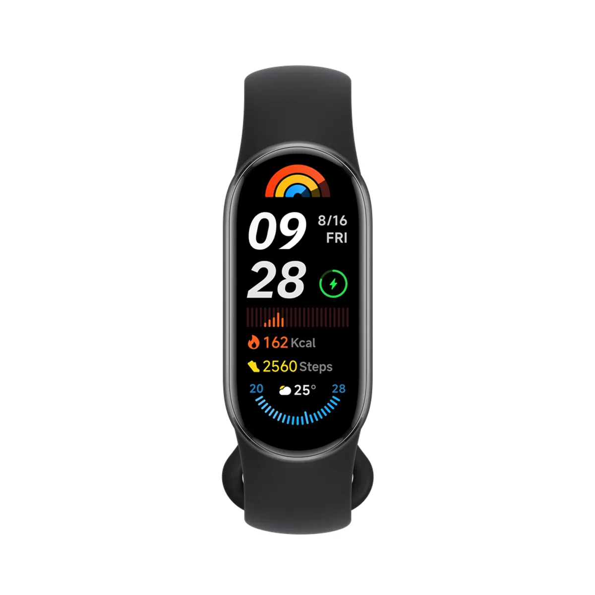 XIAOMI BHR8337GL Aktivitásmérő csuklópánt 1,62" kijelző Midnight Black 135-210 mm csuklóméret 233 mAh 15,8 g töltési idő 1 ó vízállóság 5 #1