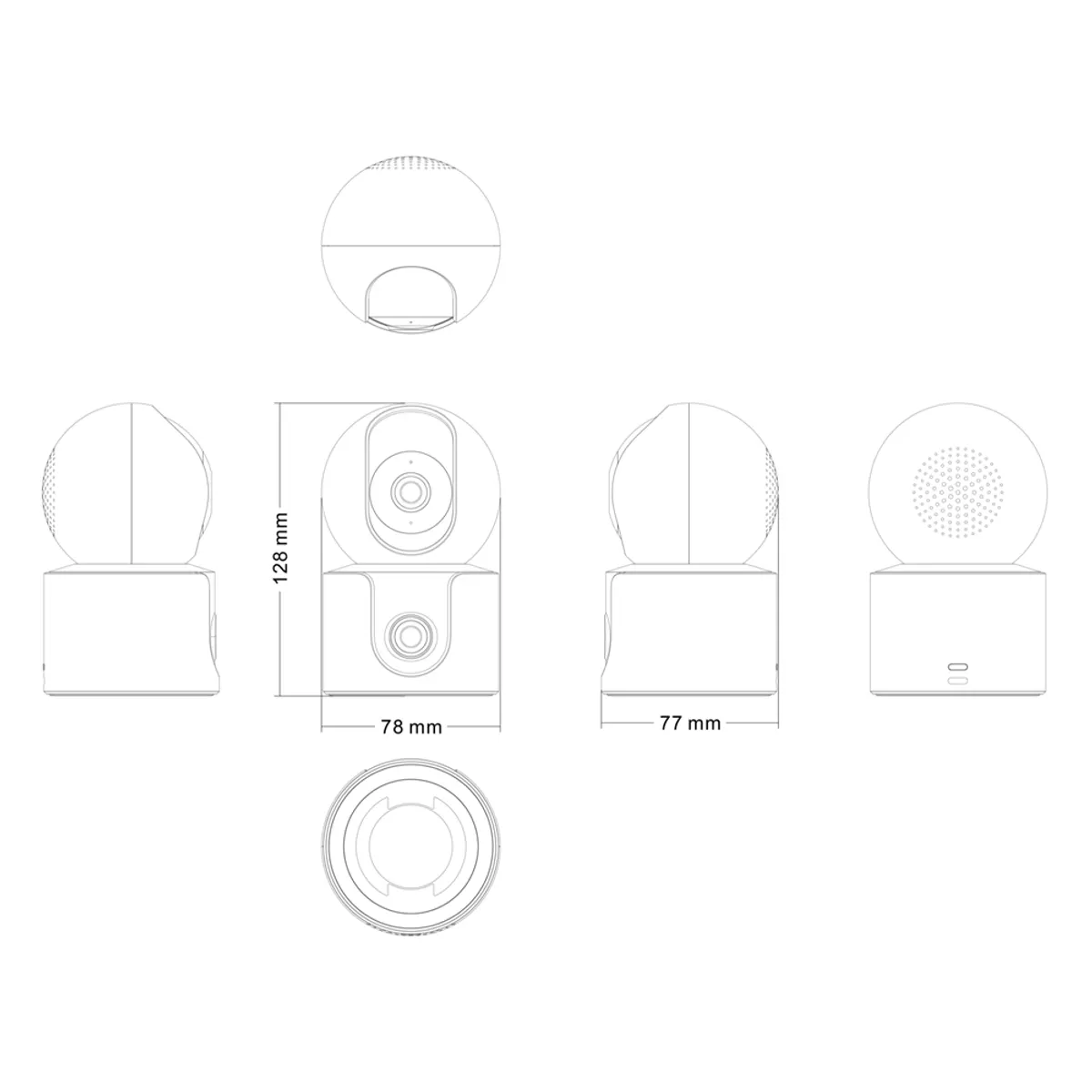 Xiaomi BHR8755EU IP kamera 2 kamera 5 MP Wi-Fi 6 IR éjjellátó microSD 256 GB #7