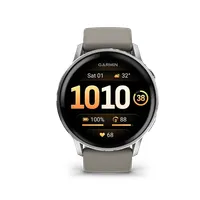 Garmin 010-03014-01 Venu 4 1.4" AMOLED 454x454 GPS Wi-Fi szilikon szürke ezüst