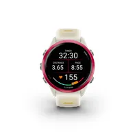 GARMIN 010-02970-02 Forerunner 570 málna 1.2" AMOLED 390x390 érintőképernyő 8 GB Wi-Fi GPS szilikon fehér sárga 42mm