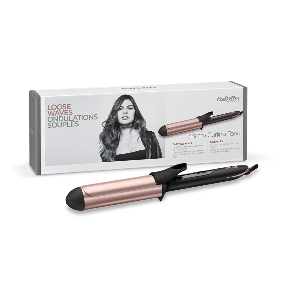 BaByliss C453E hajsütővas 38 mm kerámia, 6 hőfok, max 210 C, min 160 C, kijelző, 2,5 m vezeték, 360 fokos elforgatható alapzat, kikapcsolás 60 perc #4