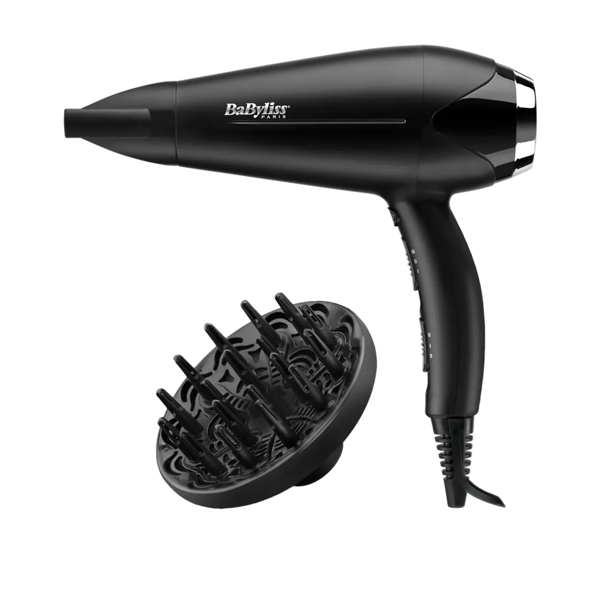 BaByliss D572DE hajszárító 2200 W 3 hőfok 2 fokozat ionos diffúzor koncentrátor cool shot 1,95 m kerámia fűtés #2