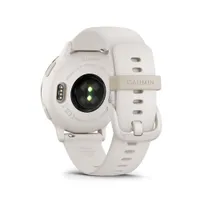 Garmin 010-02862-11 sportóra AMOLED kijelző, kör, 42,2mm, fehér szilikon szíj, 20 mm, NFC, GPS, GLONASS, Bluetooth-ANT, 5ATM, 11 nap #4