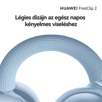 Huawei 55038692 FreeClip 2 fekete nyitott fülhallgató, két eszközre csatlakozás, IP57 por és vízállóság, hárommikrós hívás zajcsökkentés #7