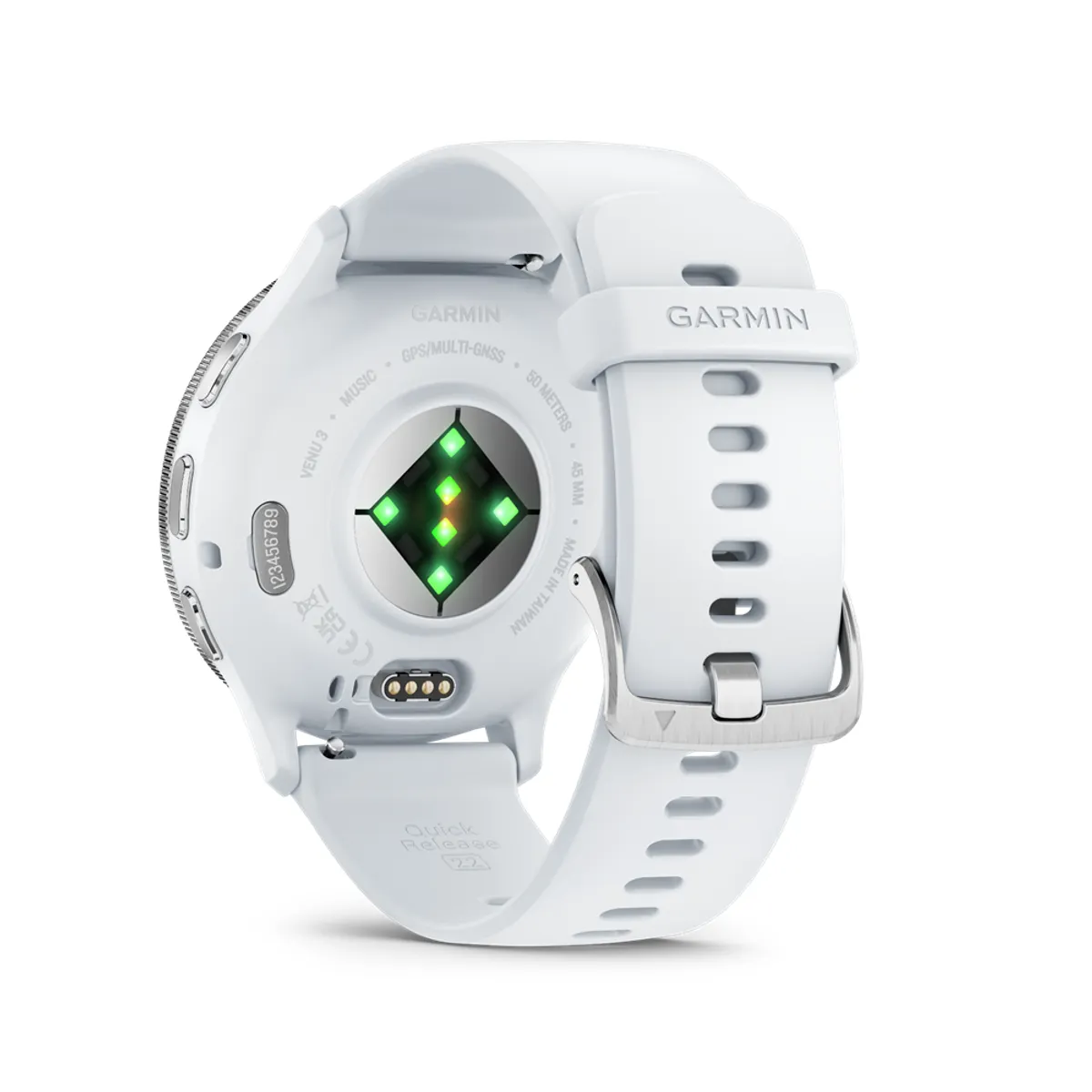 Garmin 010-02784-00 Venu 3 homokkő ezüst keret szilikon szíj #5