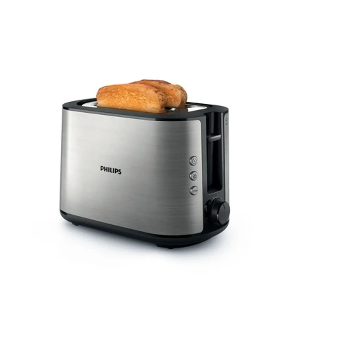 Philips HD2650-90 kenyérpirító 2 szeletes, szürke, 950 W, 8 fokozat, olvasztás, újramelegítés, morzsatálca #1