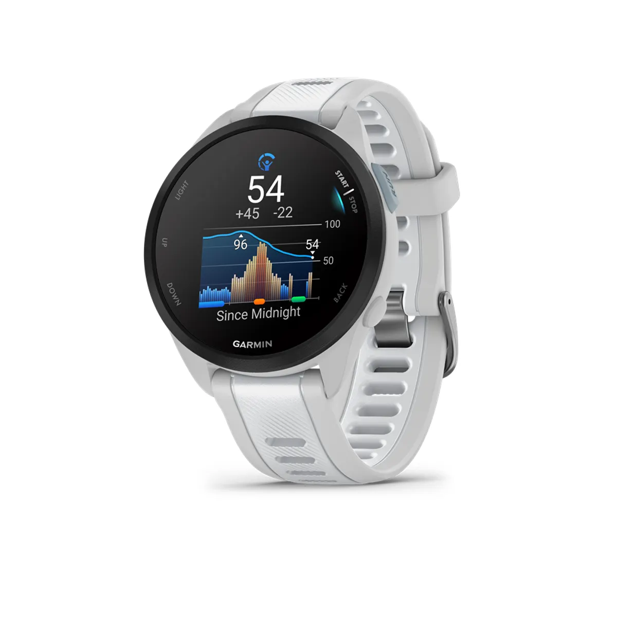Garmin 010-02863-21 Okosóra 1,2" AMOLED GPS Galileo beépített akkumulátor vízálló 5 ATM fehér szíj #2