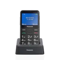 Panasonic KX-TU155EXBN belépő szintű telefon kettős SIM 0,3 MP hátulsó kamera 2,4" TFT kijelző micro-USB fekete microSD 32 GB SOS ébresztőóra naptár #1
