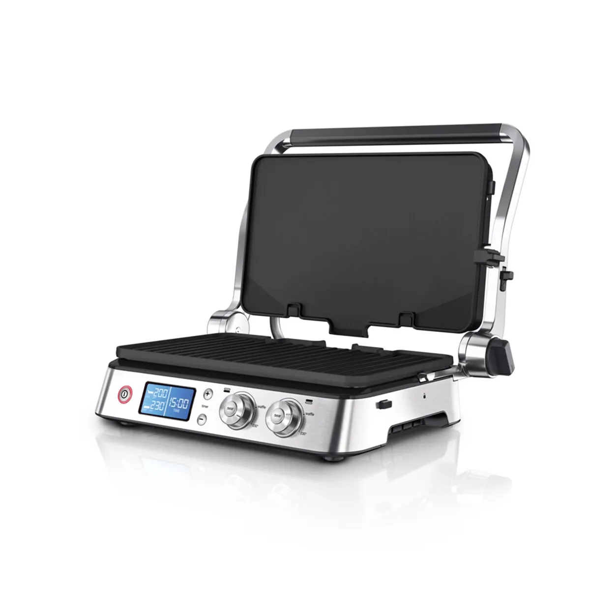 Braun CG9040 minisütő és grillsütő 2000 W 851 cm2 grillfelület öntöttvas bevonat ptfe beépített kijelző állítható hőfokszabályzó zsírtálca 8 személyes #1