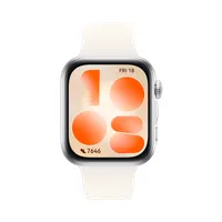 Huawei 55020HSD Watch Fit 5 fehér szilikon szíj GPS NFC állítható