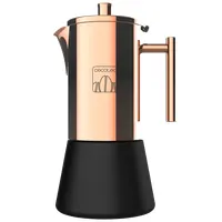 CECOTEC 01623 Mokkafőző rozsdamentes acél 0,5 L 10 csésze fekete arany fedél mosogatógépben mosható indukciós kompatibilis #1